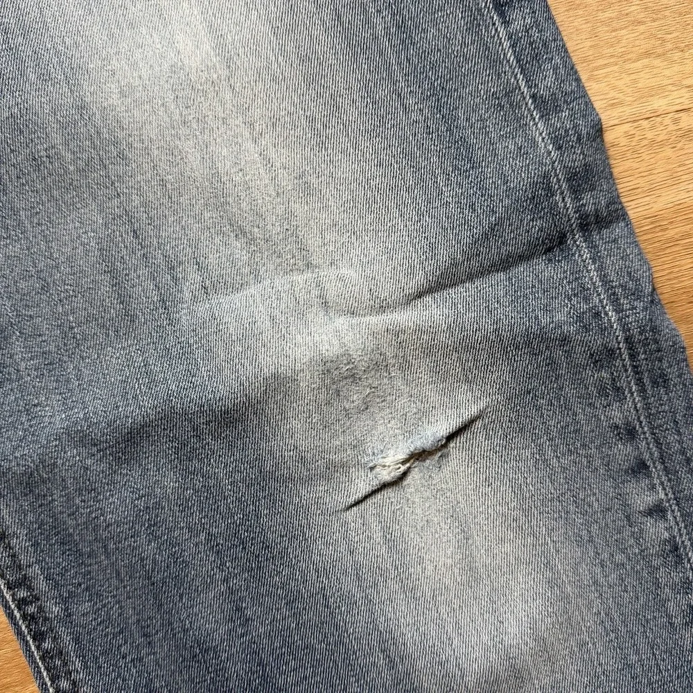 Diesel Waykee Jeans Men 33x32 Blue Straight Leg Distress Medium Wash Faded 0814W
